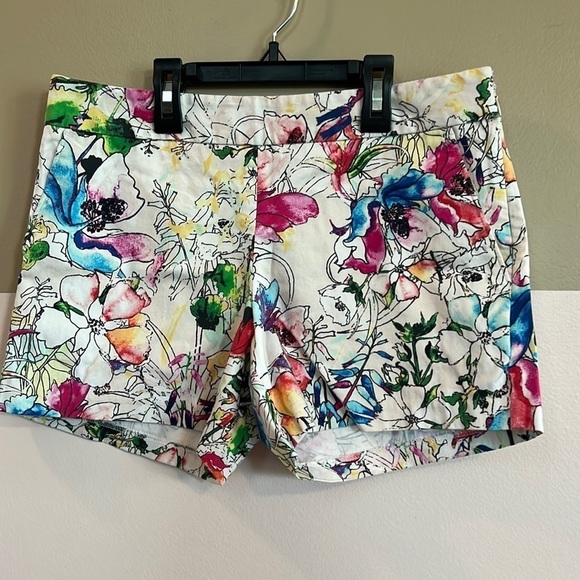 Express Women's flowered shorts size 0 - Picture 1 of 6